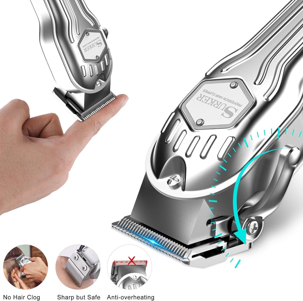 Mens Hair Clippers Cord Cordless Hair Trimmer Professional Haircut Kit for Men Rechargeable LED Display