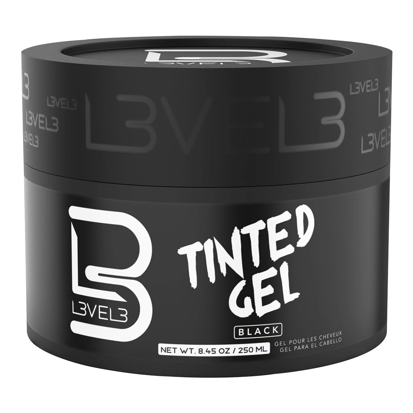 Level 3 Tinted Gel Black - Temporary Black Hair Gel for Hair L3 - No Flaking And
