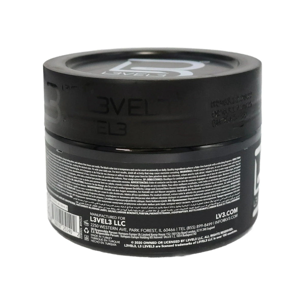Level 3 Tinted Gel Black - Temporary Black Hair Gel for Hair L3 - No Flaking And