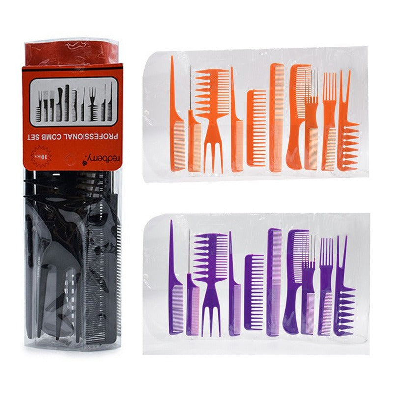 Hairdresser Comb Set of 10