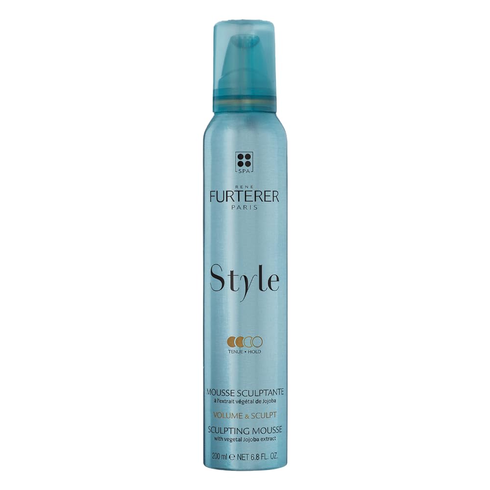 Rene Furterer Style Sculpting Mousse Provides Long-Lasting Natural Volume Using Vegetal Jojoba Extract For All Hair Types Silicone-Free Vegan 6.8 fl. oz.