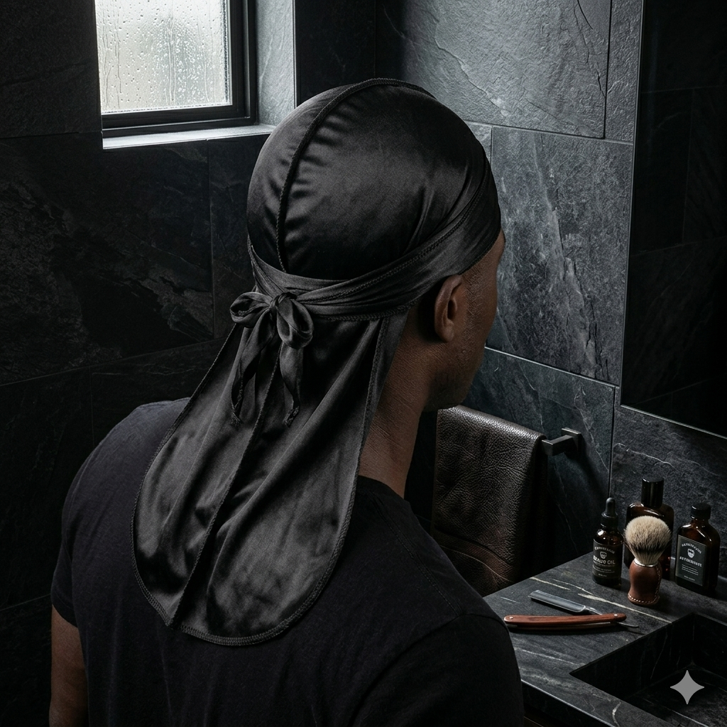 Men's Satin Wave Headscarf