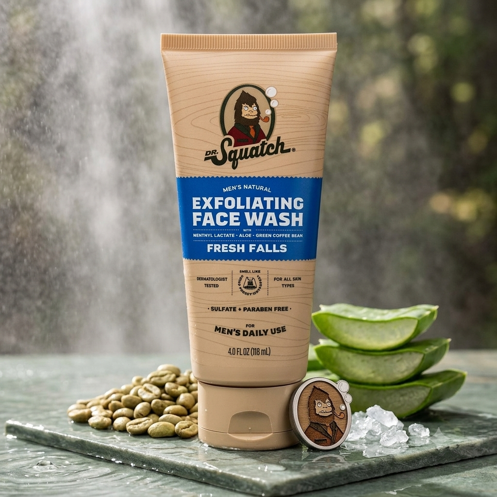 DR. SQUATCH Men'S Natural Face Wash - Fresh Falls - 4Oz