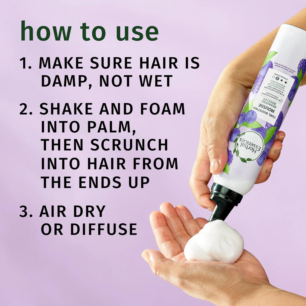 Curl Boosting Mousse, All Day Hold, Frizz Control, 6.8 Fl Oz