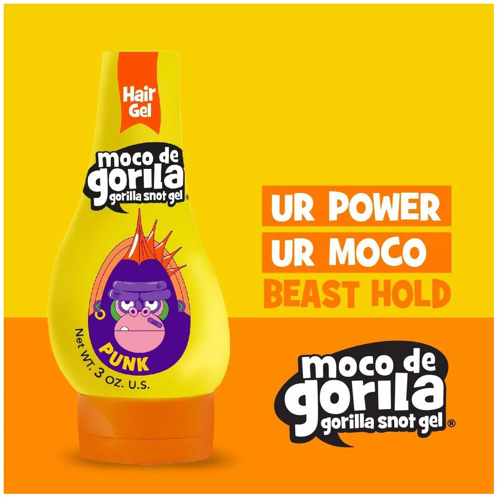 Moco Gorila Punk Squizz Hair Gel - 11.99Oz: Paraben-Free, for Textured & Normal Hair, Hair Styling & Shine Enhancing